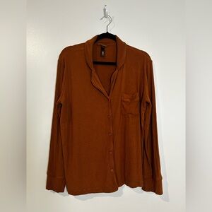 SKIMS Women's Soft Lounge Pajama Top Brown Mocha Size Large